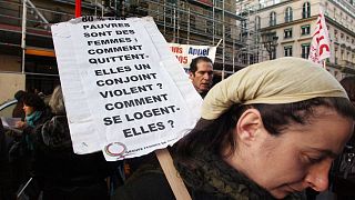 وقفة ضد العنف الأسري في فرنسا