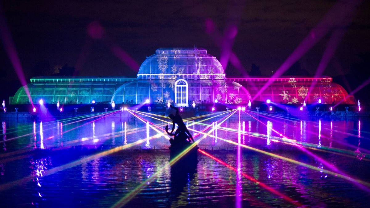 The Palm House finale, Christmas at Kew 2019. 
