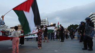 وقفة مساندة للفلسطينيين في قبرص
