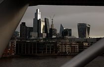 Skyline of the City of London, November 2023.
