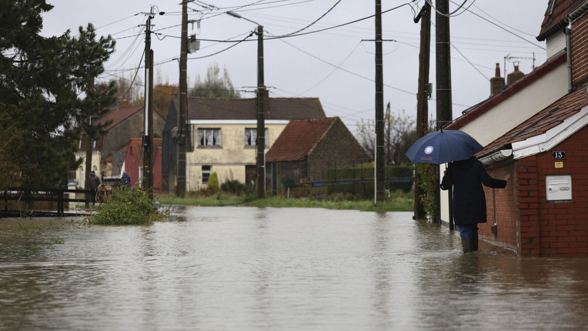 Inundações no Pas-de-Calais, no norte de França