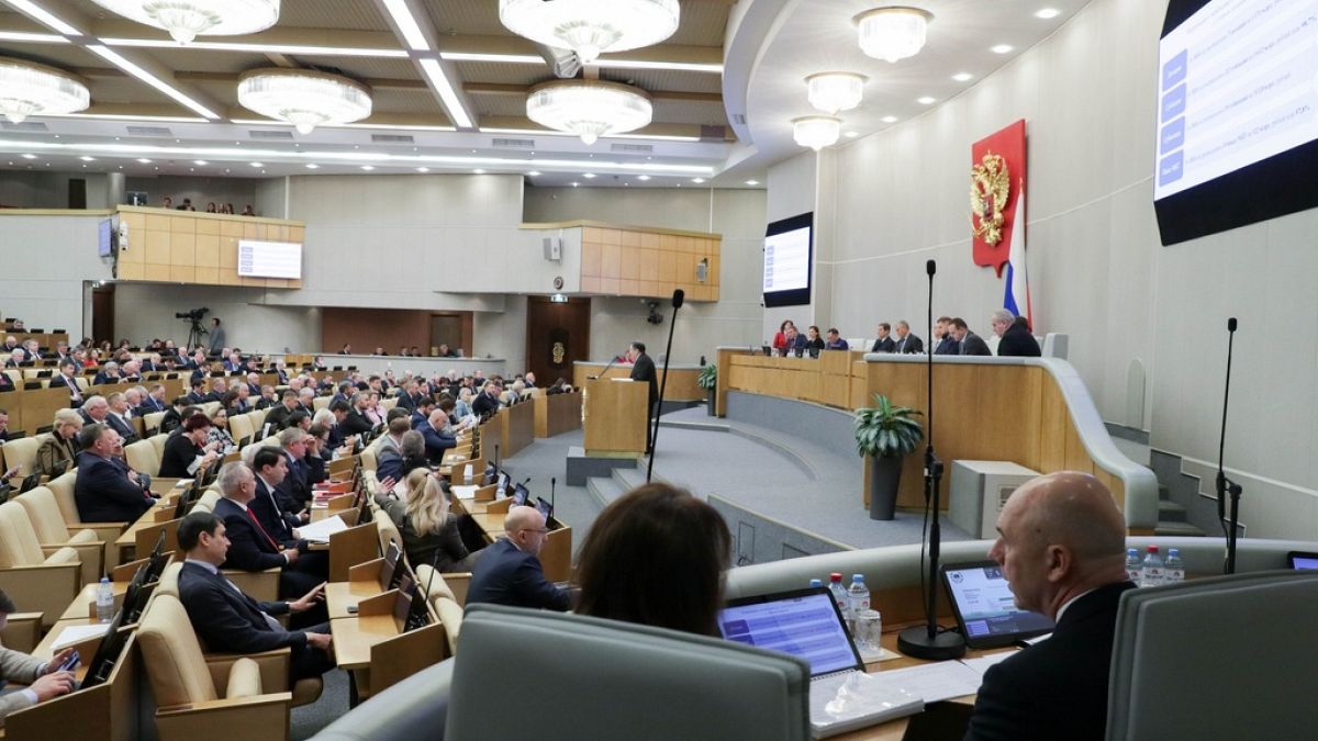 Russian lawmakers approve a budget with a record amount devoted to defense spending