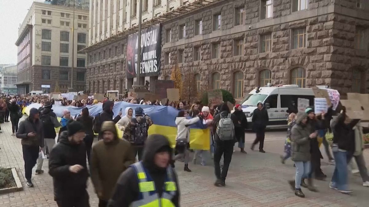 المظاهرة في كييف