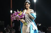 Miss Nicaragua, Sheynnis Palacios, smiles after being crowned Miss Universe at the 72nd Miss Universe Beauty Pageant in San Salvador, El Salvador, Saturday, Nov. 18, 2023. 