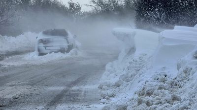Quede de neva  dificultou acessos rodoviários na Bulgária