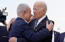 جو بايدن ورئيس الوزراء الإسرائيلي بنيامين نتنياهو 