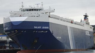 FILE - Galaxy Leader cargo ship at port of Koper, Slovenia on Sept. 16, 2008