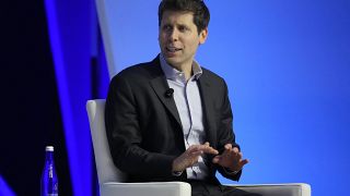 Open AI CEO Sam Altman participates in a discussion entitled "Charting the Path Forward: The Future of Artificial Intelligence" during the Asia-Pacific Economic Cooperation
