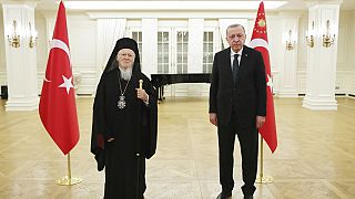 Ο Οικουμενικός Πατριάρχης Βαρθολομαίος από παλαιότερη συνάντησή του με τον Τούρκο πρόεδρο Ρετζέπ Ταγίπ Ερντογάν