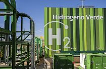 The Iberdrola green hydrogen plant sits in Puertollano, central Spain, Tuesday, March 28, 2023.