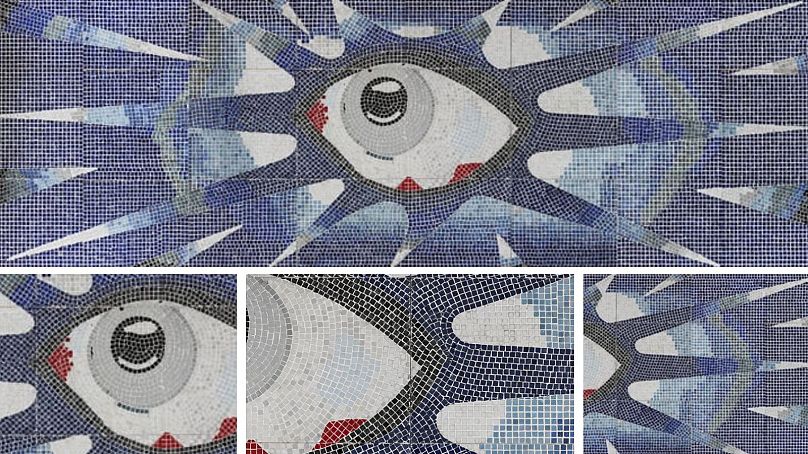 Lennon's ‘Psychedelic Eye’ mosaic