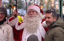 O pai Natal recebe os convidados em Copenhaga