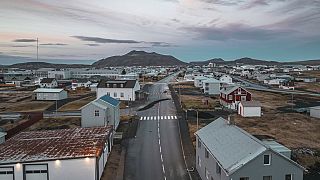 Эвакуировакнный город Гриндавик, Исландия