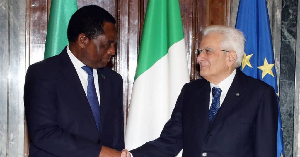 Zambia’s Hichilema in Italy to strengthen bilateral ties