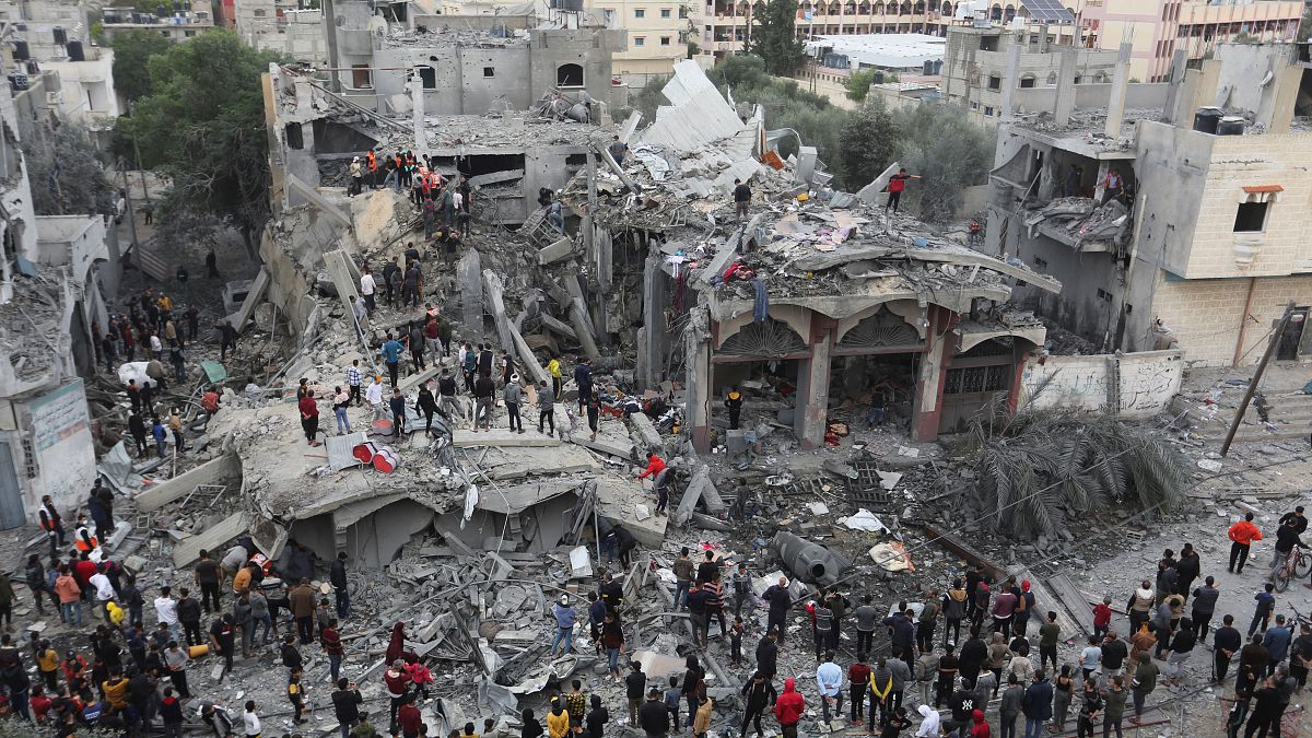 القصف الإسرائيلي على المدنيين في رفح جنوب قطاع غزة الأربعاء 22/11/2023