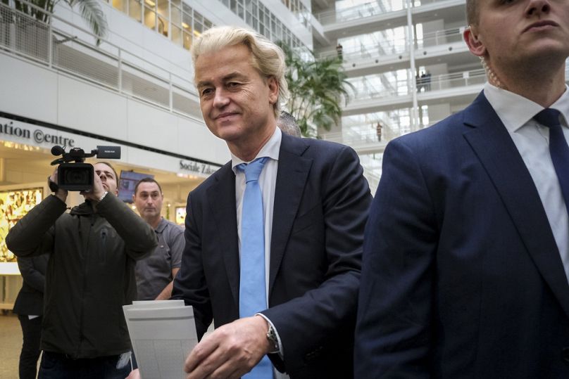 Geert Wilders al voto a L'Aia. (22.11.2023)