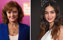  Susan Sarandon (left) and Melissa Barrera have been respectively dropped and fired for their pro-Palestine statements