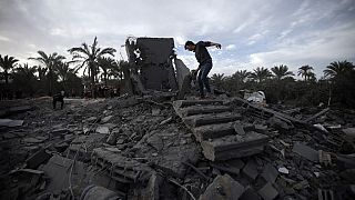 Последствия удара по городу Хан-Юнис в секторе Газа