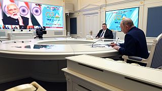 Putin Hindistan Başbakanı Narendra Modi'nin çağrısıyla düzenlenen sanal G20 toplantısında konuştu