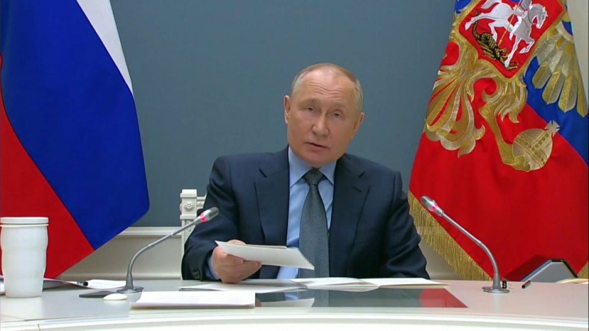 Putin sprach bei dem virtuellen G20-Gipfel über den Krieg in der Ukraine.