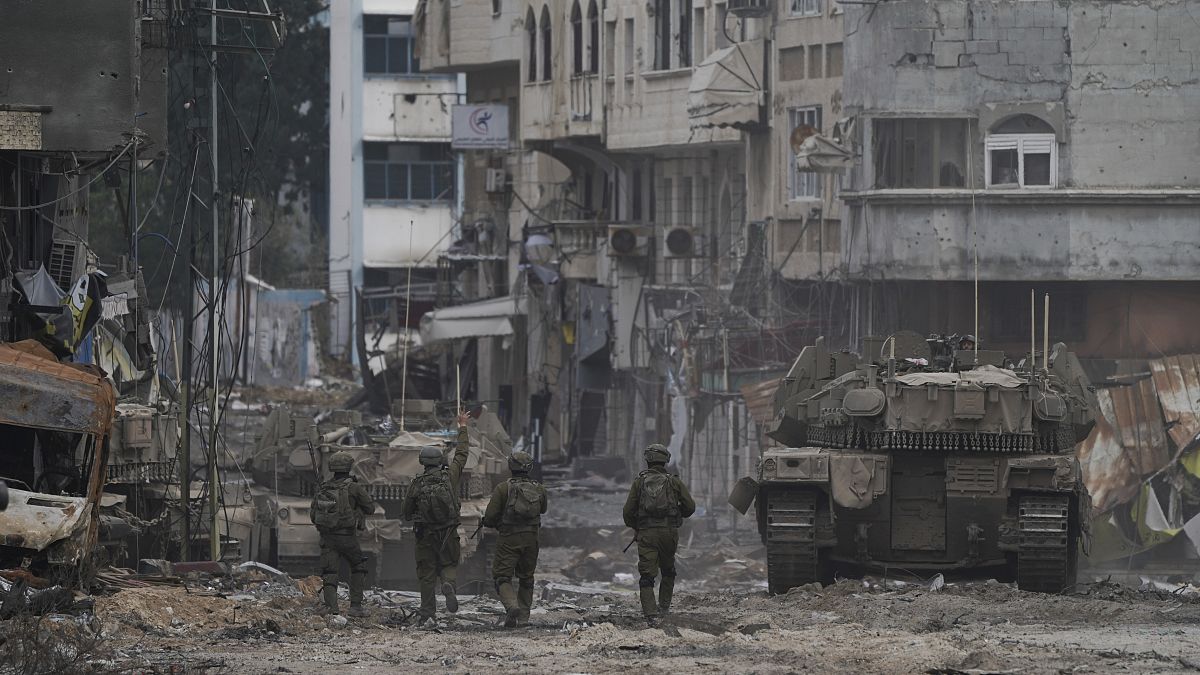 Tropas israelíes durante una operación terrestre en la Franja de Gaza el miércoles