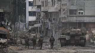 Tropas israelíes durante una operación terrestre en la Franja de Gaza el miércoles
