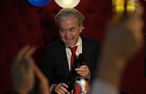 Geert Wilders november 22-én, a holland parlamenti választások napján
