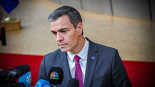 Pedro Sánchez photographié lors du Conseil européen et du sommet de l'euro du mois dernier.
