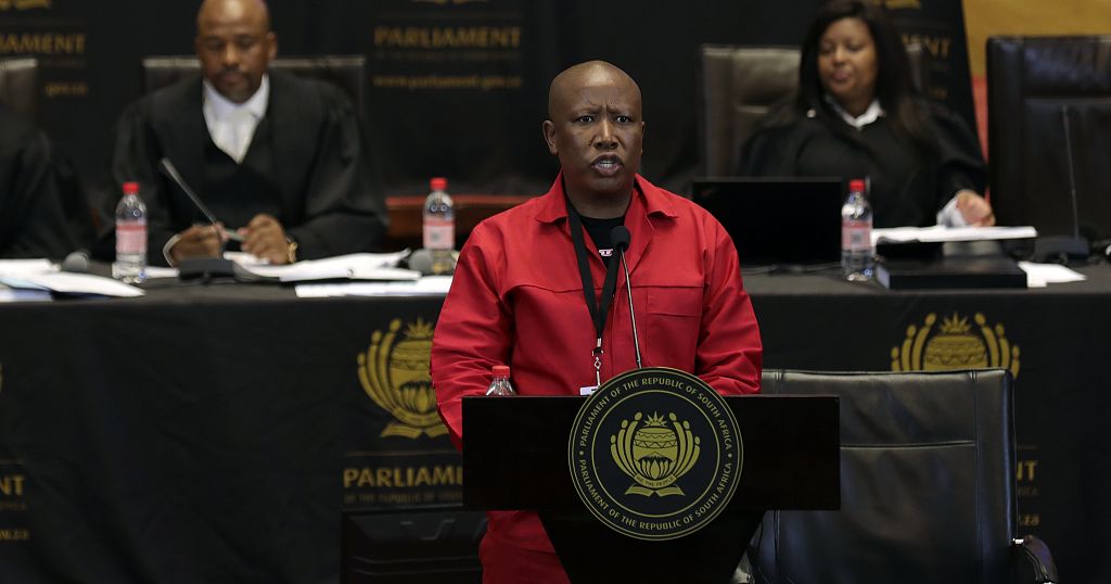 S.A: EFF leader Julius Malema and five MPS sanctioned for SONA disruption