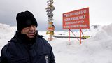 United Nations Secretary-General Antonio Guterres stands outside the Chilean Eduardo Frei Air Force Base in King George Island, Antarctica, Thursday, Nov. 23, 2023.