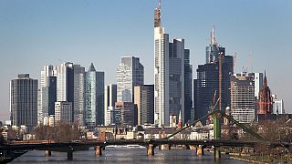 File photo of Frankfurt's skyline, taken in 2023.