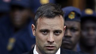  Oscar Pistorius leaves the High Court in Pretoria, South Africa.