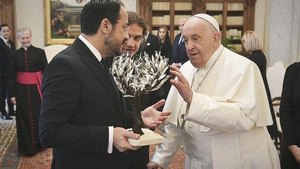 Συνάντηση Νίκου Χριστοδουλίδη- Πάπα Φραγκίσκου