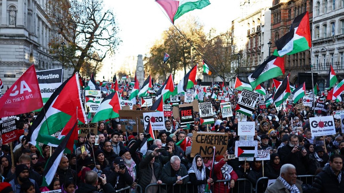 المظاهرات في لندن
