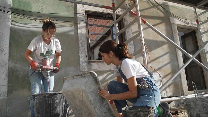 Carolina Sampaio (left) enjoys helping because she watches families lives change