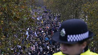 المظاهرة في لندن