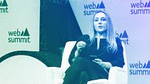 No More Plastic Founder and President Rosalie Mann at the Lisbon Web Summit, November 2023