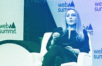 No More Plastic Founder and President Rosalie Mann at the Lisbon Web Summit, November 2023