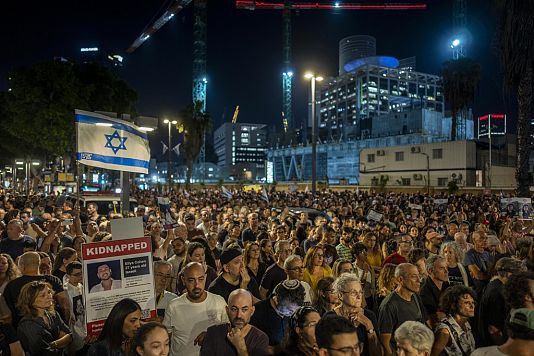 تظاهرات برای بازگرداندن گروگان‌ها در تل‌آویو
