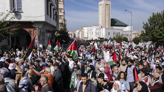 مظاهرة مؤيدة للفسلطينيين في الدار البيضاء