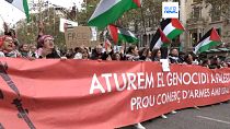 Palesztinok mellett tüntettek spanyolországi településeken - képünk illusztráció