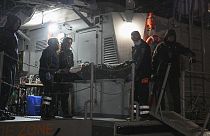 Operazioni di soccorso al largo dell'isola di Lesbo