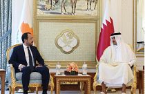 Ο Εμίρης του Κατάρ με τον Πρόεδρο της Κυπριακής Δημοκρατίας