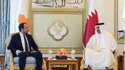Ο Εμίρης του Κατάρ με τον Πρόεδρο της Κυπριακής Δημοκρατίας
