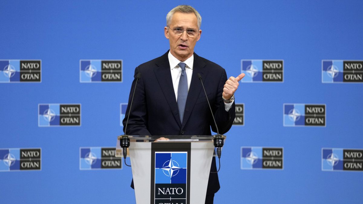 Jens Stoltenberg at NATO HQ in Brussels