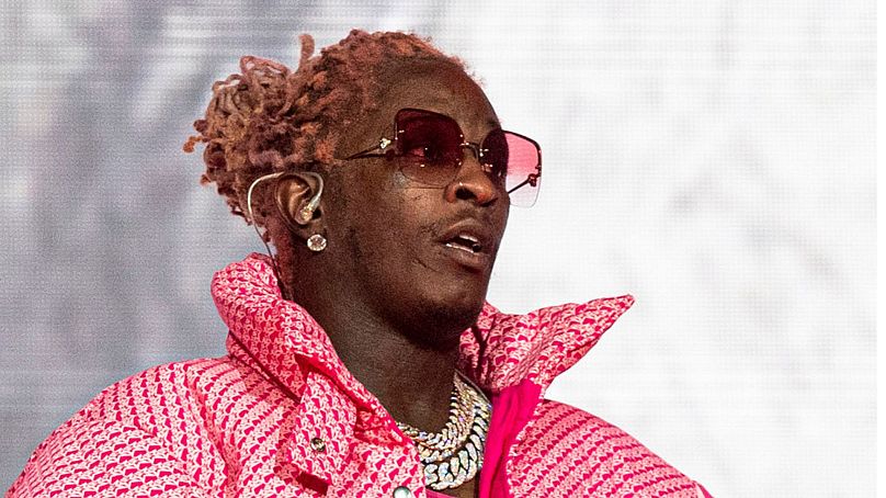 Young Thug performs at the Lollapalooza Music Festival in Chicago on Aug. 1, 2021.