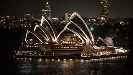 The Sydney Opera House by night