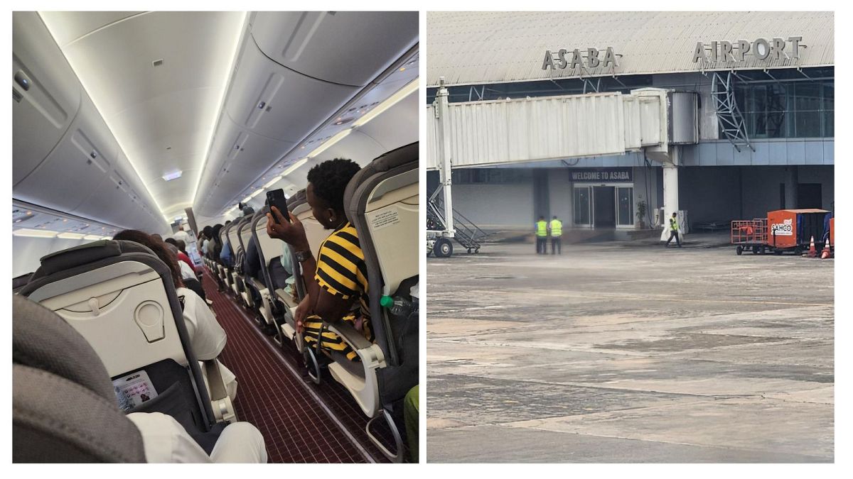 مسافران پرواز یونایتد ایرلاینز نیجریه 
