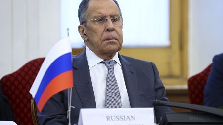 El ministro de Asuntos Exteriores de Rusia, Serguéi Lavrov, durante una reunión en Irán el 23 de octubre.