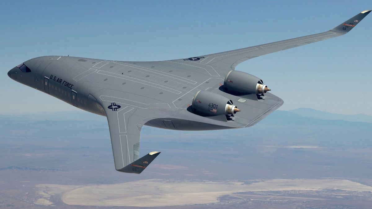 تصویر نمونه هواپیما با طراحی جدید محصول مشترک نیروی هوایی آمریکا و شرکت جت زیرو
